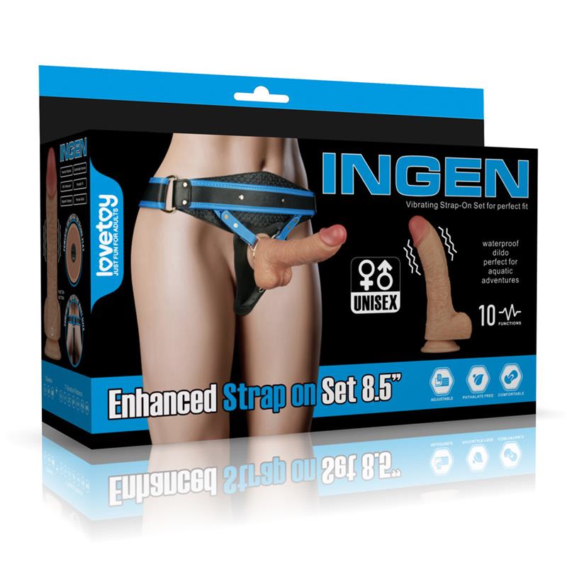 Arnes con Dildo con Vibracion 85
