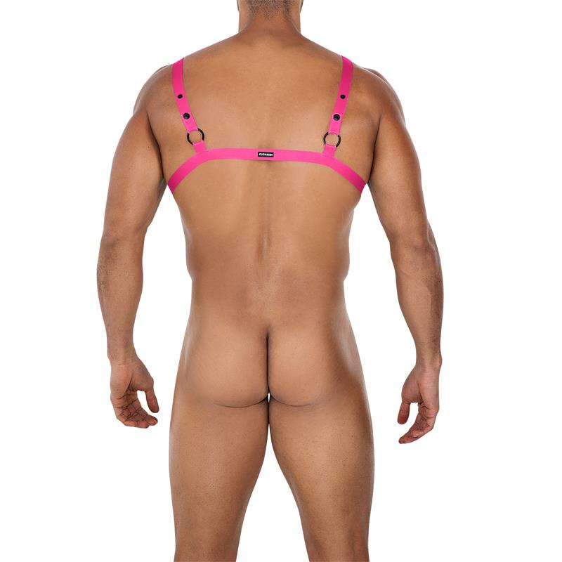 H4RNESS04 C Arnes Cruzado Ring Rosa Talla Unica