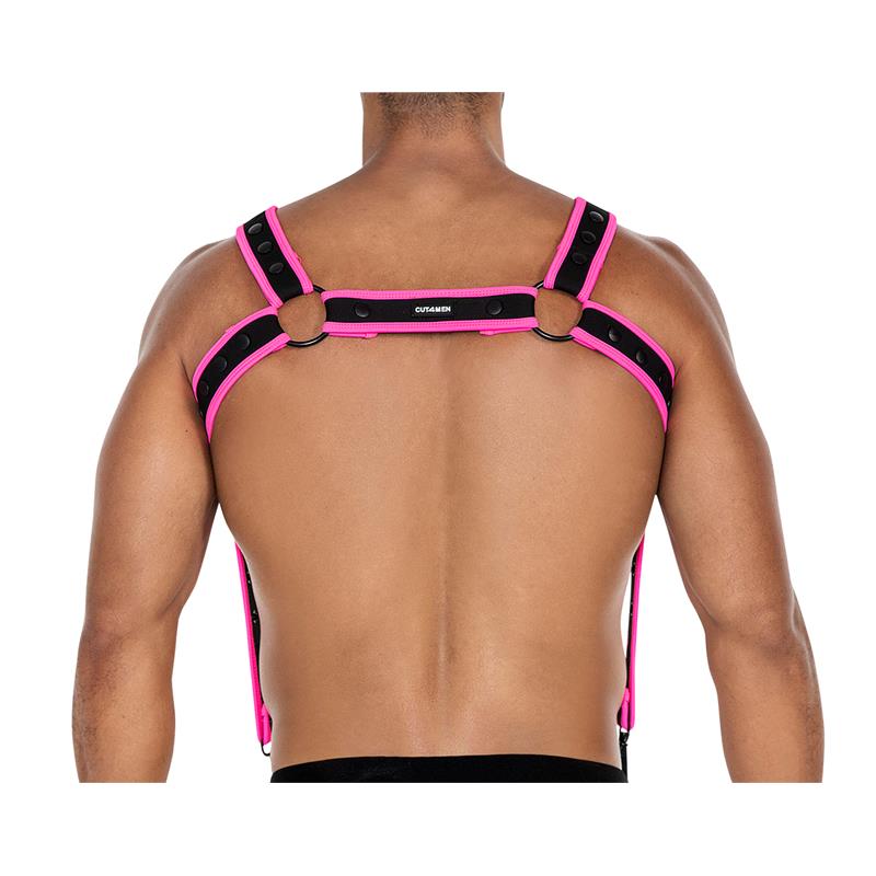 H4RNESS05 Arnes de Pecho Neon Rosa Talla Unica