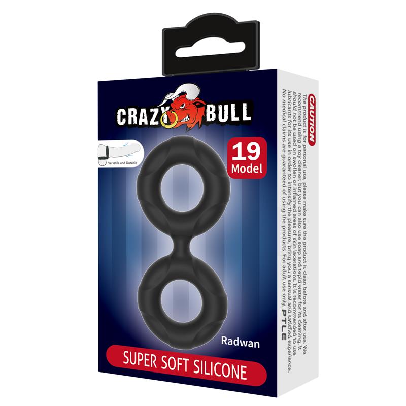 Radwan Anillo para el Pene Doble Silicona Mod 19