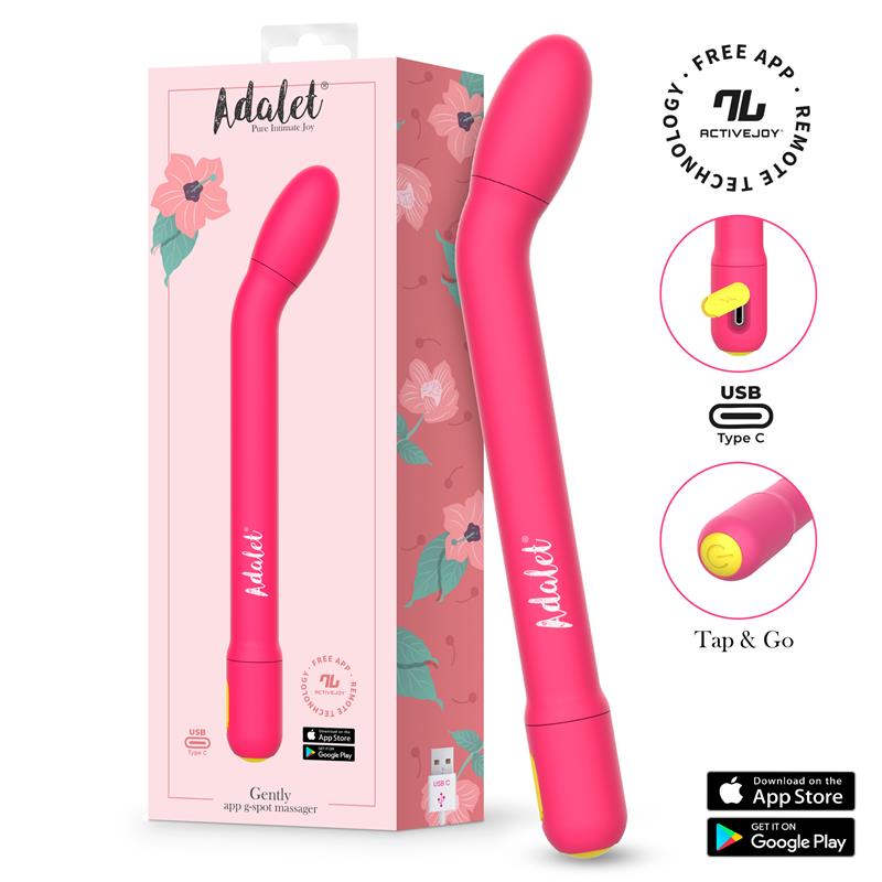 Gently Estimulador Punto G con APP Rosa