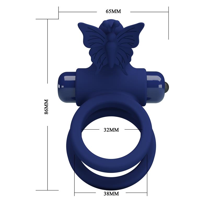 Anillo Doble para el Pene con Vibracion