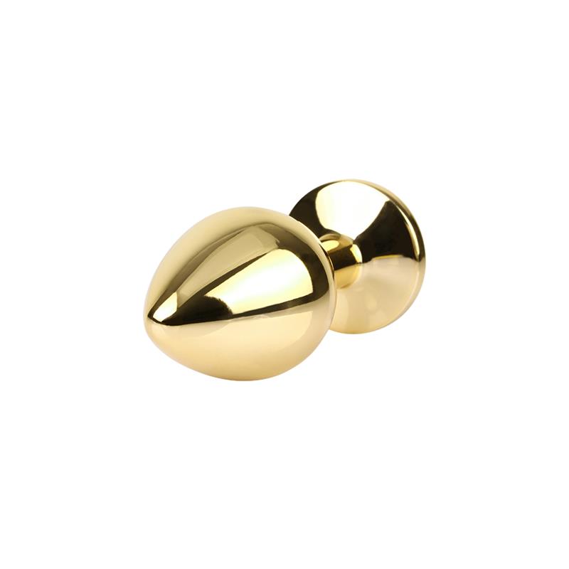 Rosy Gem Plug Anal Dorado con Joya Talla M
