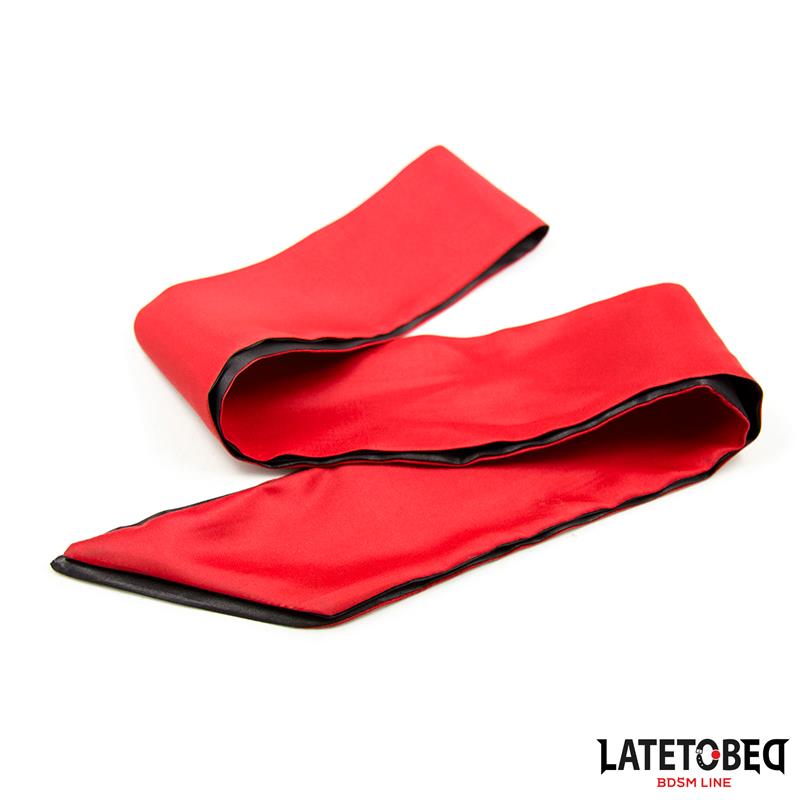 Antifaz de Saten Rojo y Negro