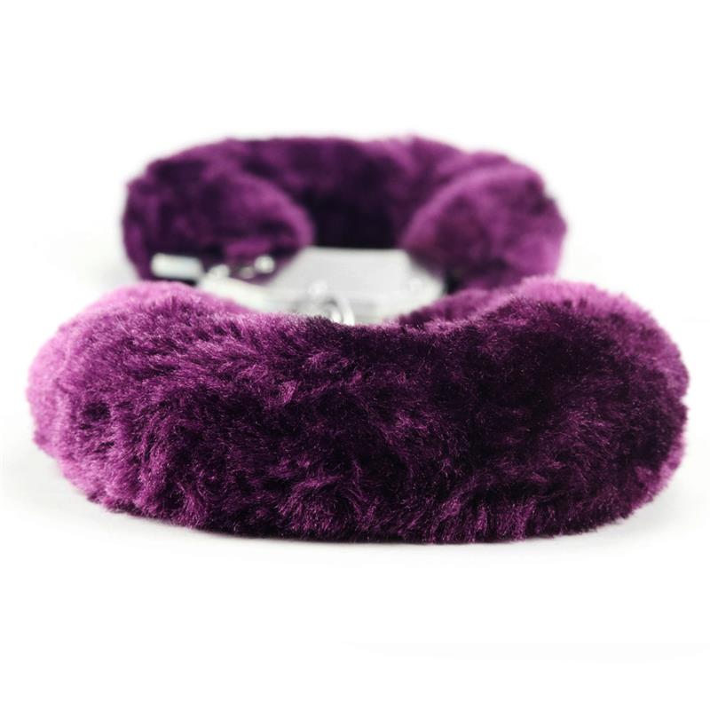 Esposas Metalicas con Pelo Purpura