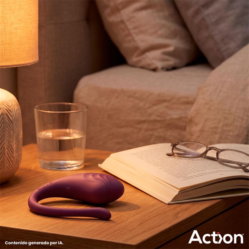 Luvia Huevo Vibrador con Control Remoto USB Purpura
