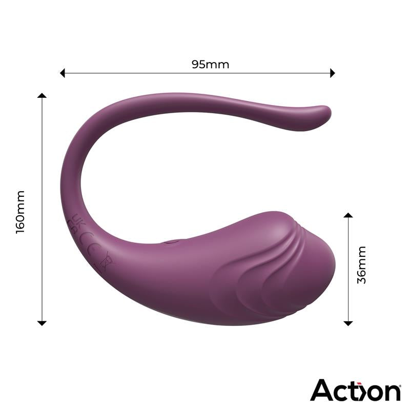 Luvia Huevo Vibrador con Control Remoto USB Purpura