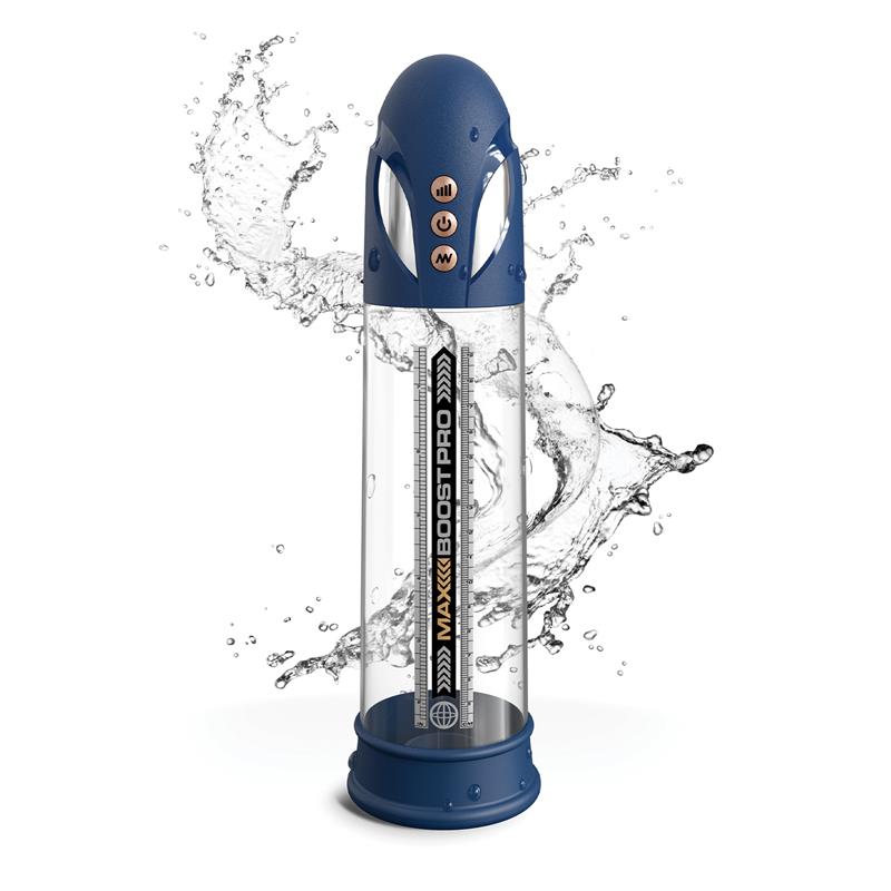 Masturbador Automatico Max Boost Pro Flow Azul