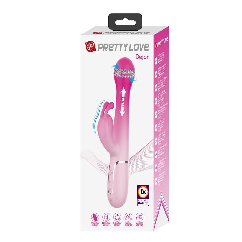 Dejon Vibrador con Thrusting y Bolas Rotatorias