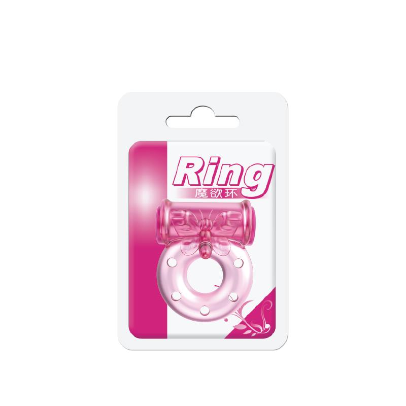 Baile Anillo Vibrador con Preservativo Color Rosa