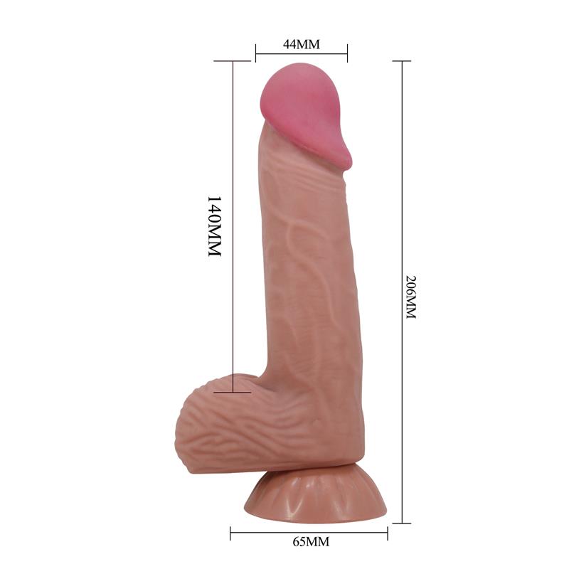 Lisle Dildo Realista Piel Deslizante Retractil 206 cm