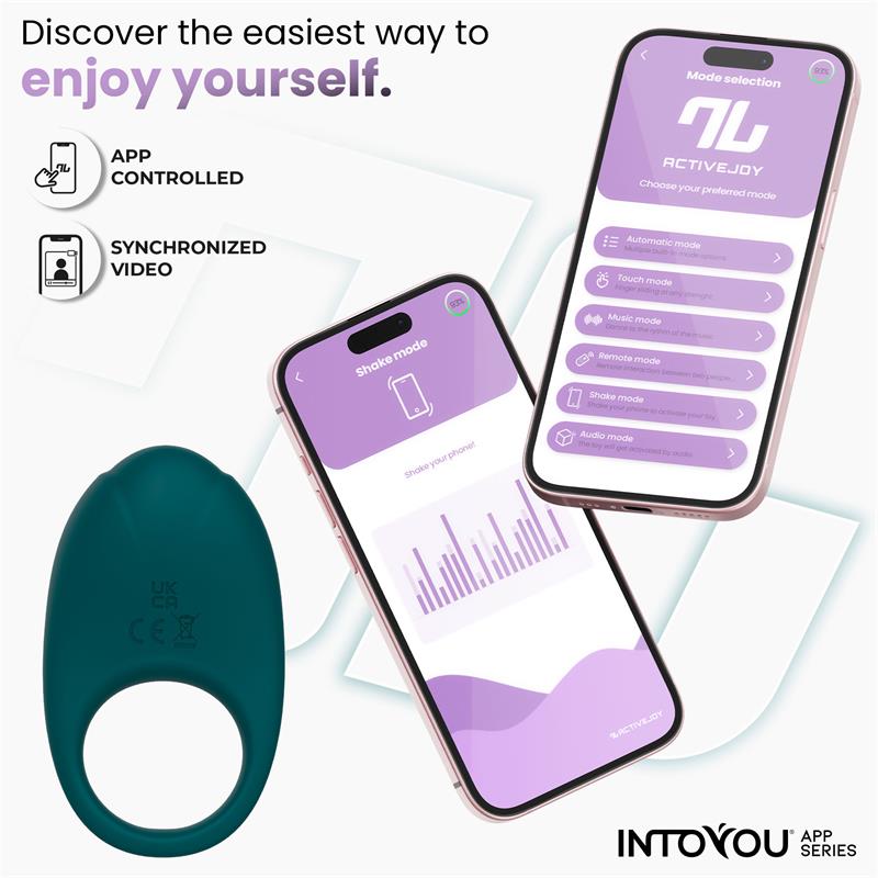 Ringo Anillo Vibrador con APP Unibody Verde