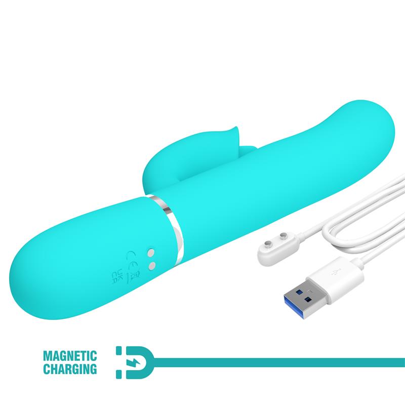 Gigi Vibrador con Licking y Thumping Turquesa
