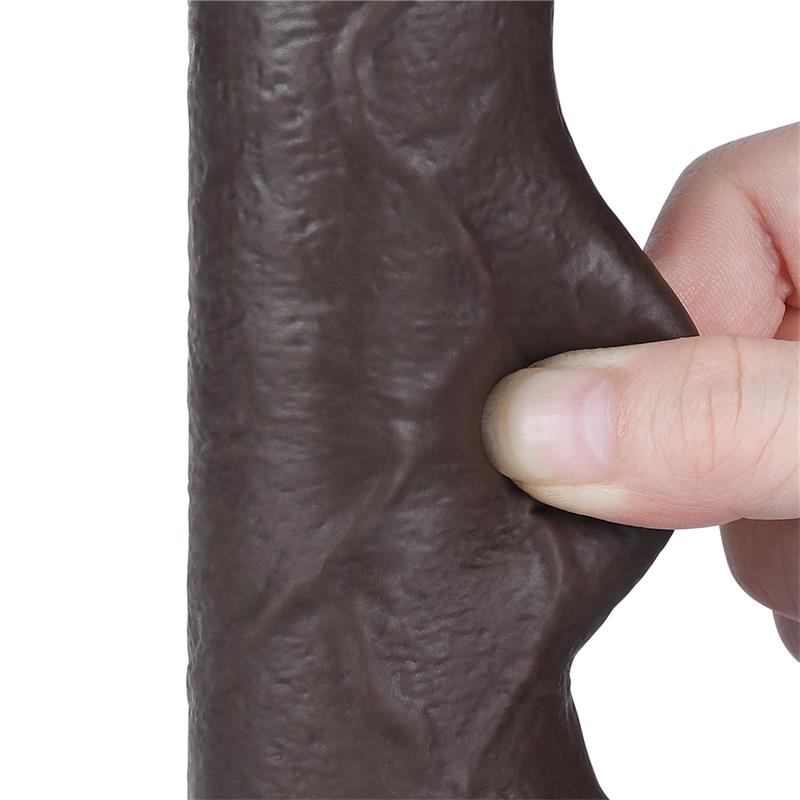Dildo Dual Layer Piel Retractil 7